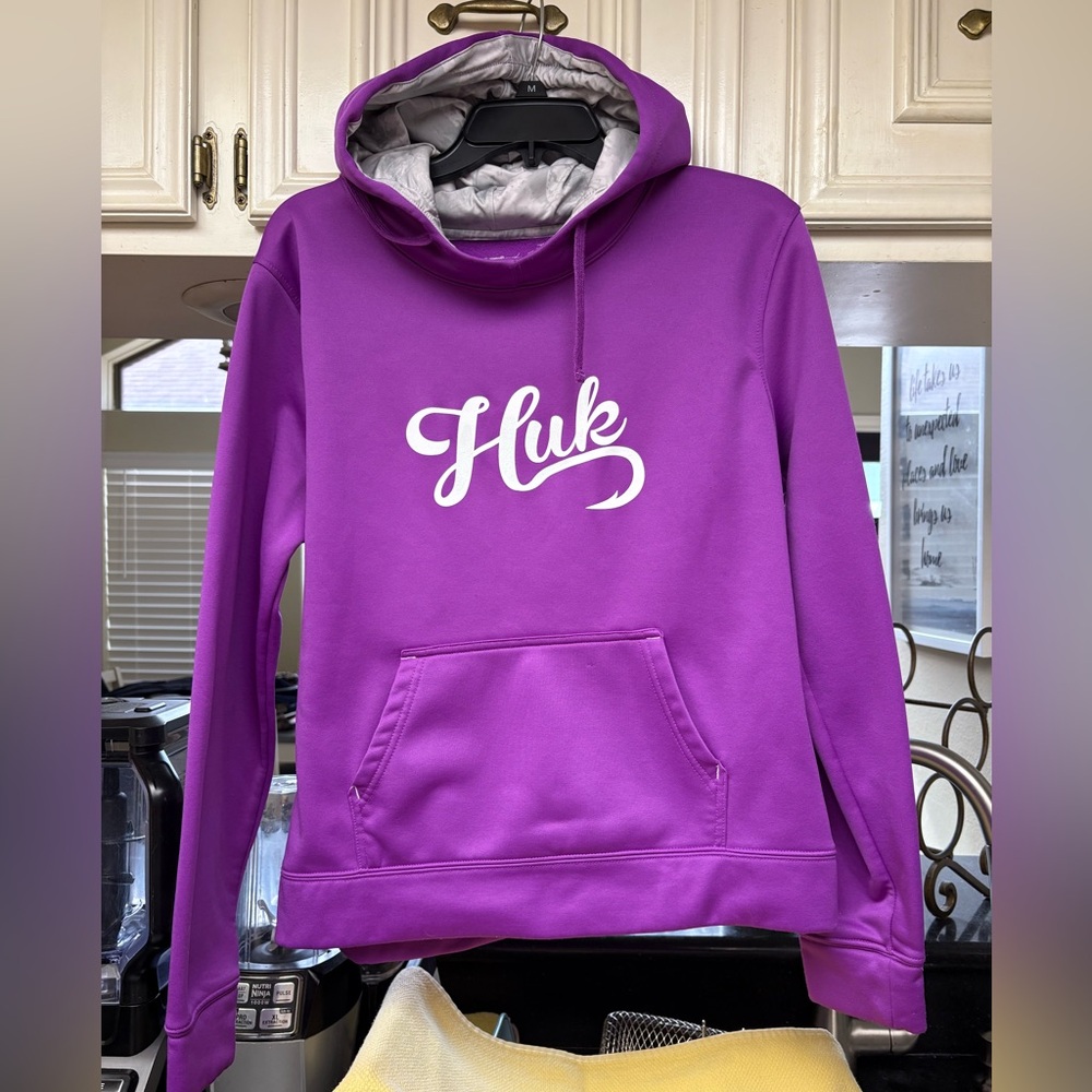 Huk Women's Purple Lined Hoodie. Size Large.